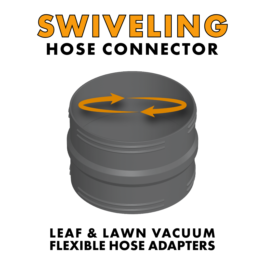 Lawn Vacuum | Flex Hose | Rotating Connector